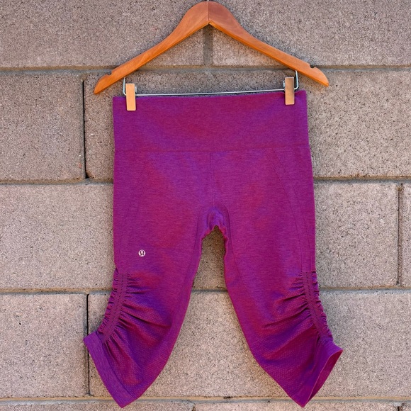 lululemon athletica Pants - Lululemon In The Flow Crop Leggings